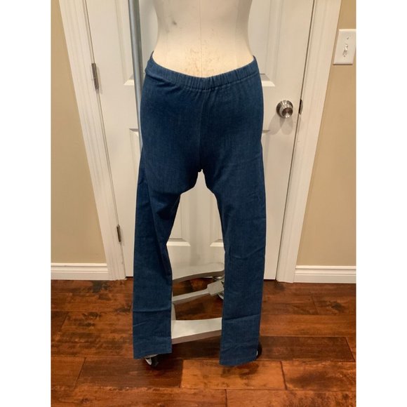 Junya Watanabe Comme Des Garcons Navy Blue Denim Leggings, Size S NWT! $435 - Picture 4 of 10